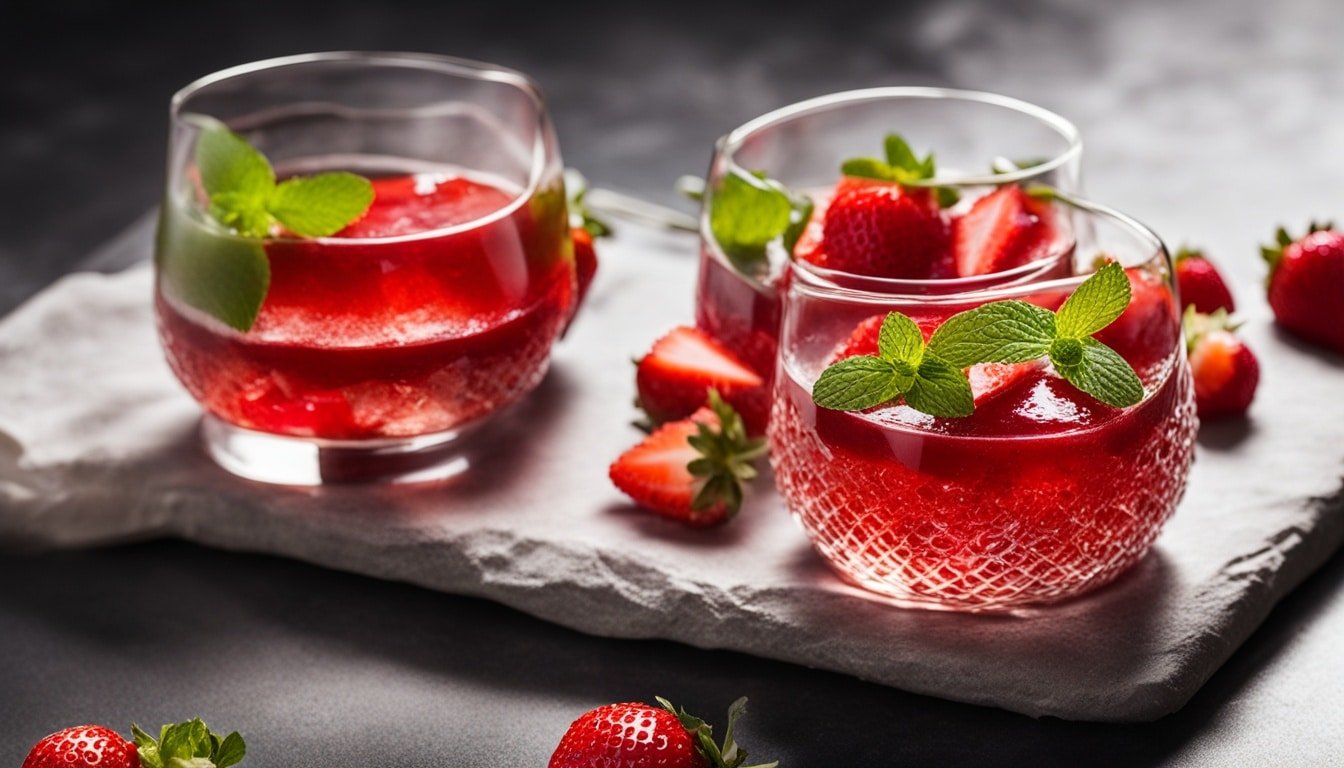 strawberry jelly cups